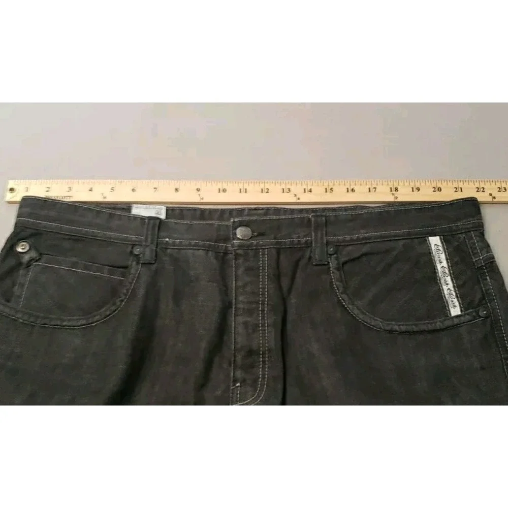 Parish‎ Jeans Men 44x30 black button fly loose relaxed hip hop street wear